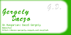 gergely daczo business card